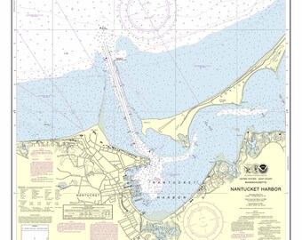 Nantucket Harbor 2013 Nautical Map Massachusetts  - Reprint - Harbors 343