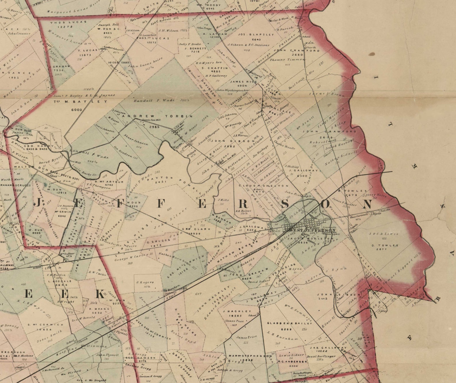 Madison County Ohio 1862 Old Wall Map Reprint With Homeowner Etsy