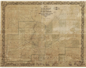 Tuscola County Township Map Tuscola County Map | Etsy