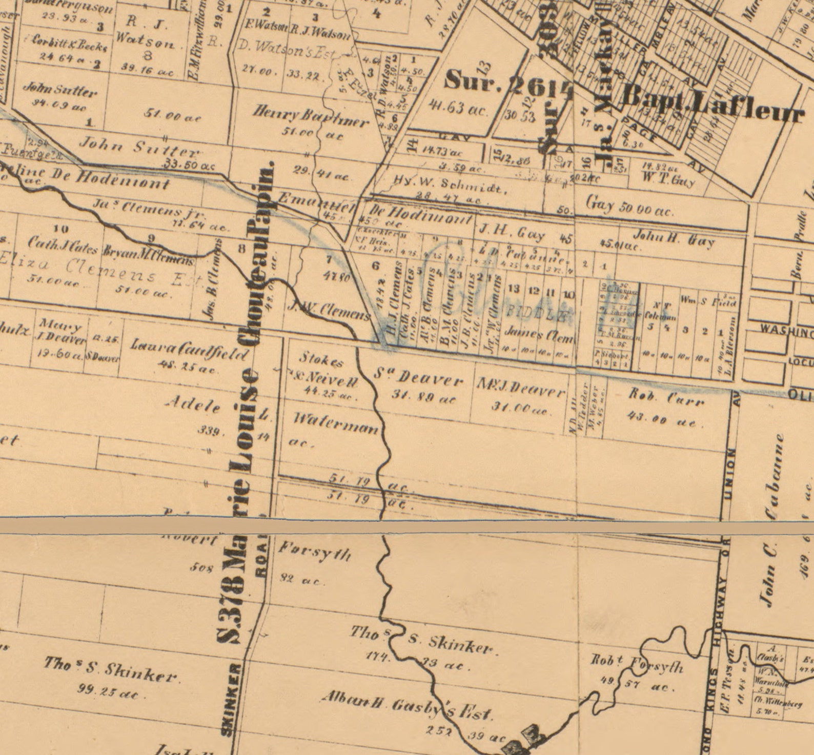 St Louis County SE Section Ca. 1910 Missouri Old Wall Map Etsy