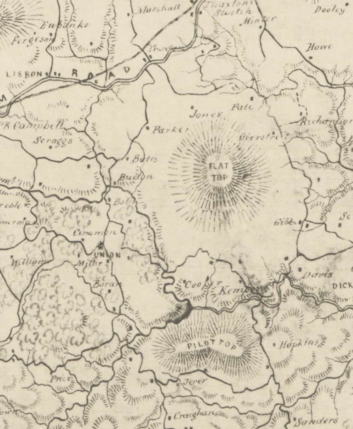 Bedford County Virginia 1864 Old Wall Map With Homeowners Etsy