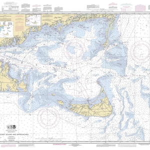 Nantucket Sound and Approaches - 2011 Massachusetts Hyannis Falmouth Chatham Nautical Map - AC Reprint 80000 ED Chart 1209