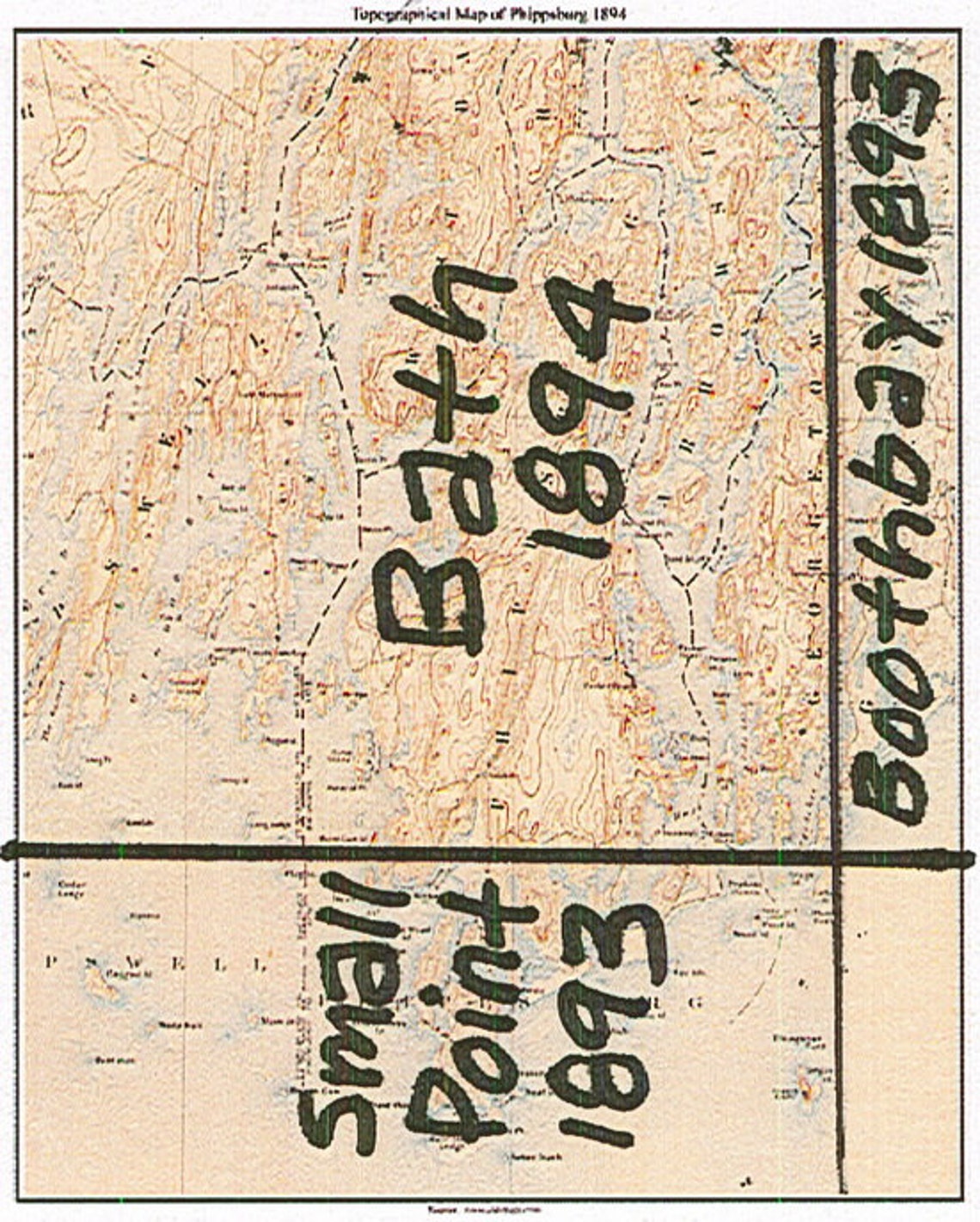 Phippsburg Maine Old USGS Old Topo Map 1894 Custom Reprint Etsy