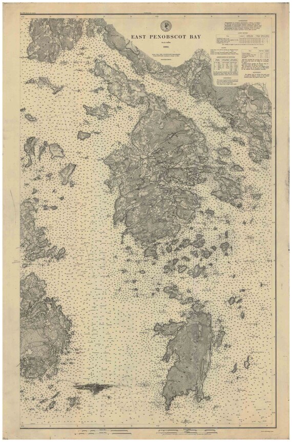 Nautical Chart Penobscot Bay Maine