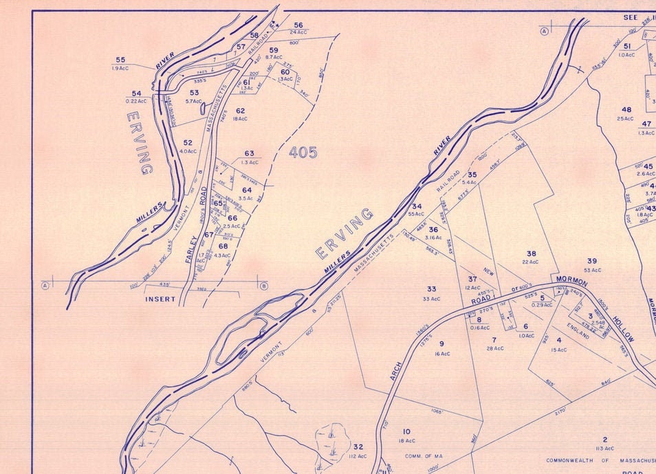 Wendell Massachusetts 1984 Set of Tax Maps 14 Maps Very Etsy