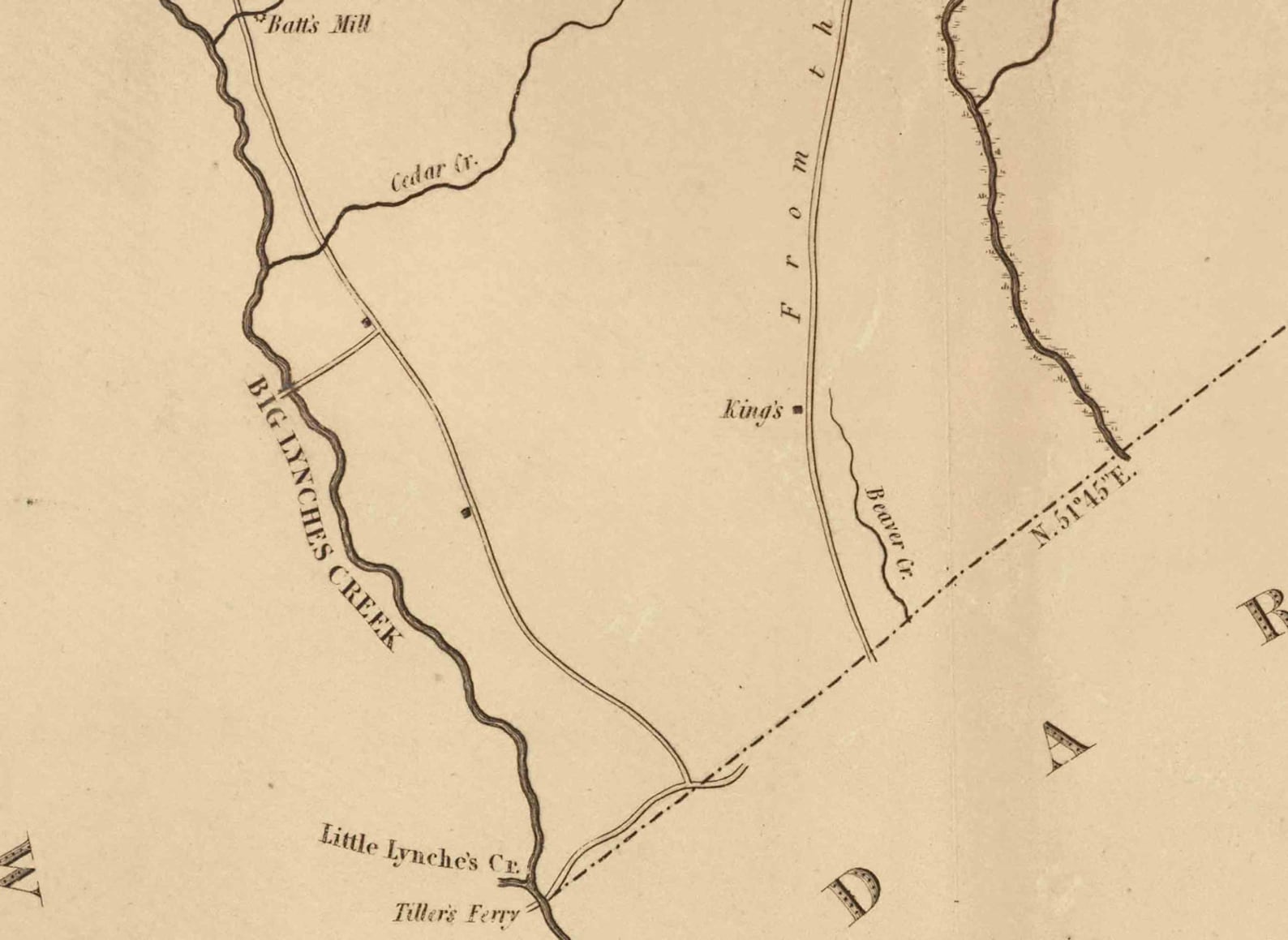 Chesterfield District South Carolina 1825 County Wall Map Etsy UK
