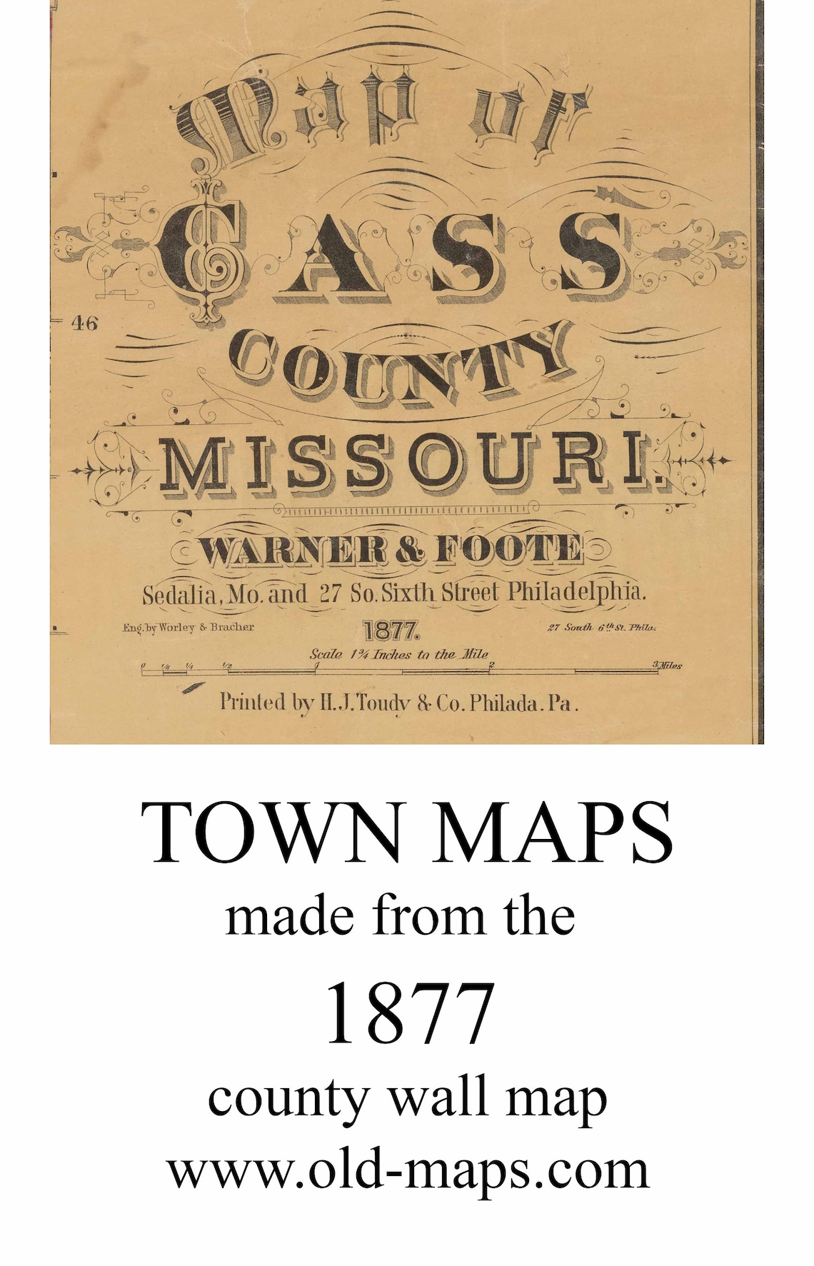 Dolan 1877 Old Town Map With Homeowner Names Westline Etsy