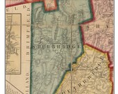 Sturbridge 1857 Old Town Map With Homeowner Names - Etsy