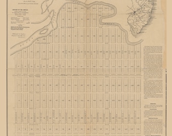 Wildwood New Jersey ca. 1890 Old Town Map Holly Beach City  Reprint NJ Cities
