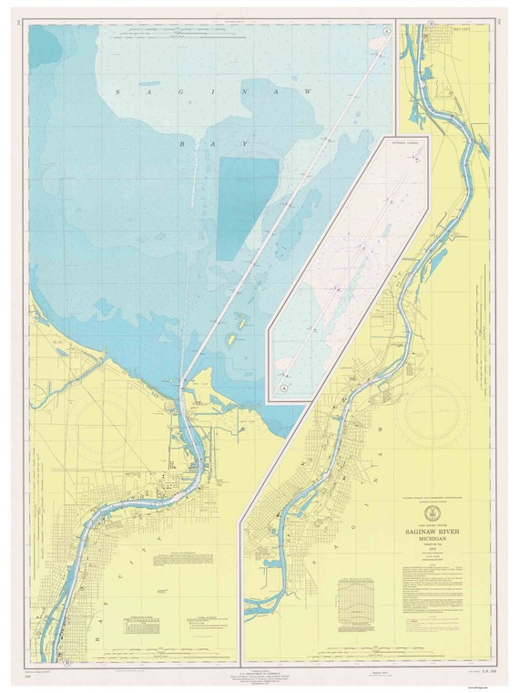 Saginaw Bay Water Depth Chart