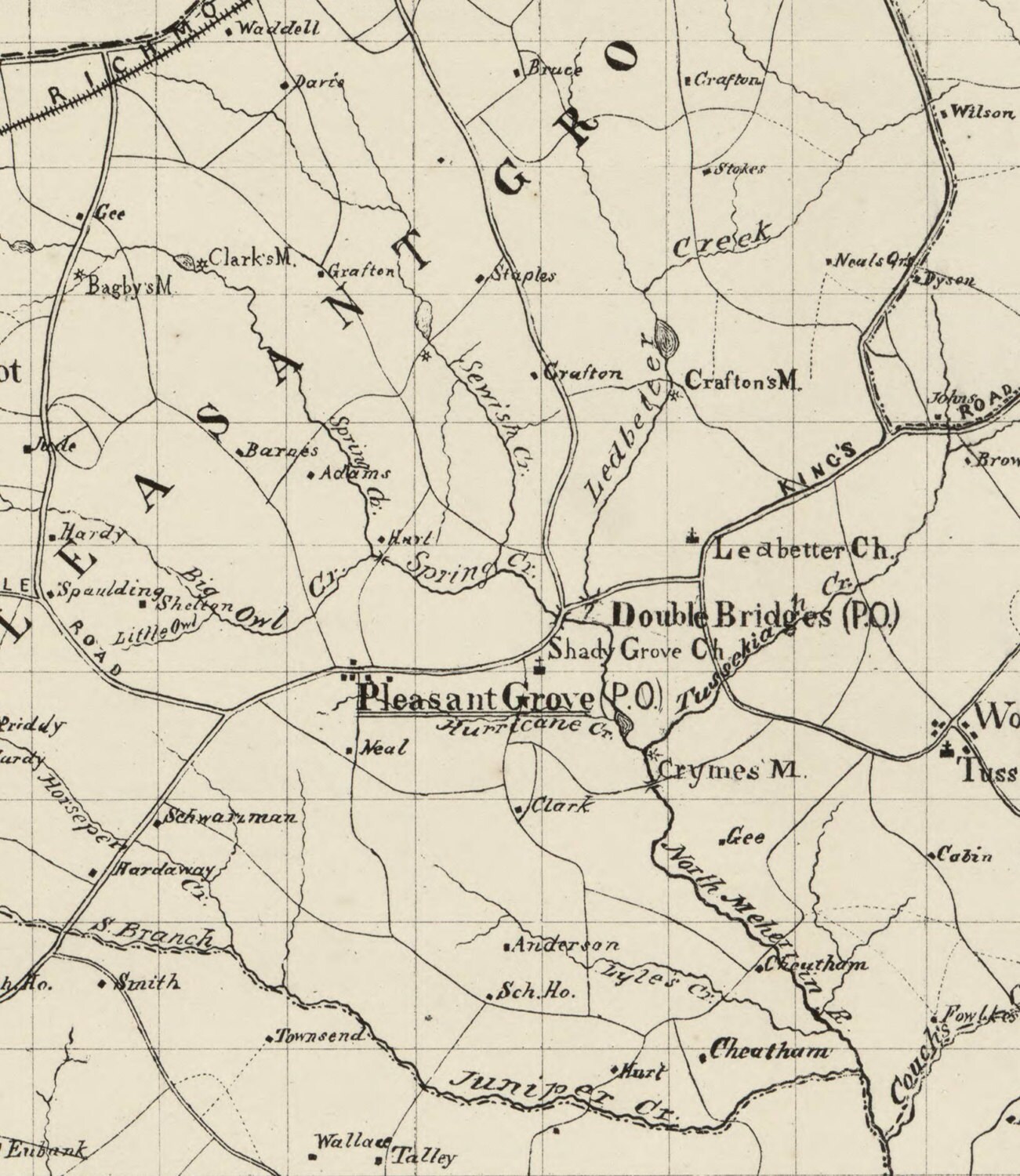 Lunenburg County Virginia 1871 Old Wall Map With Homeowners Etsy