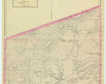 Lewis New York 1876 Map - Reprint - Essex Co NY Atlas