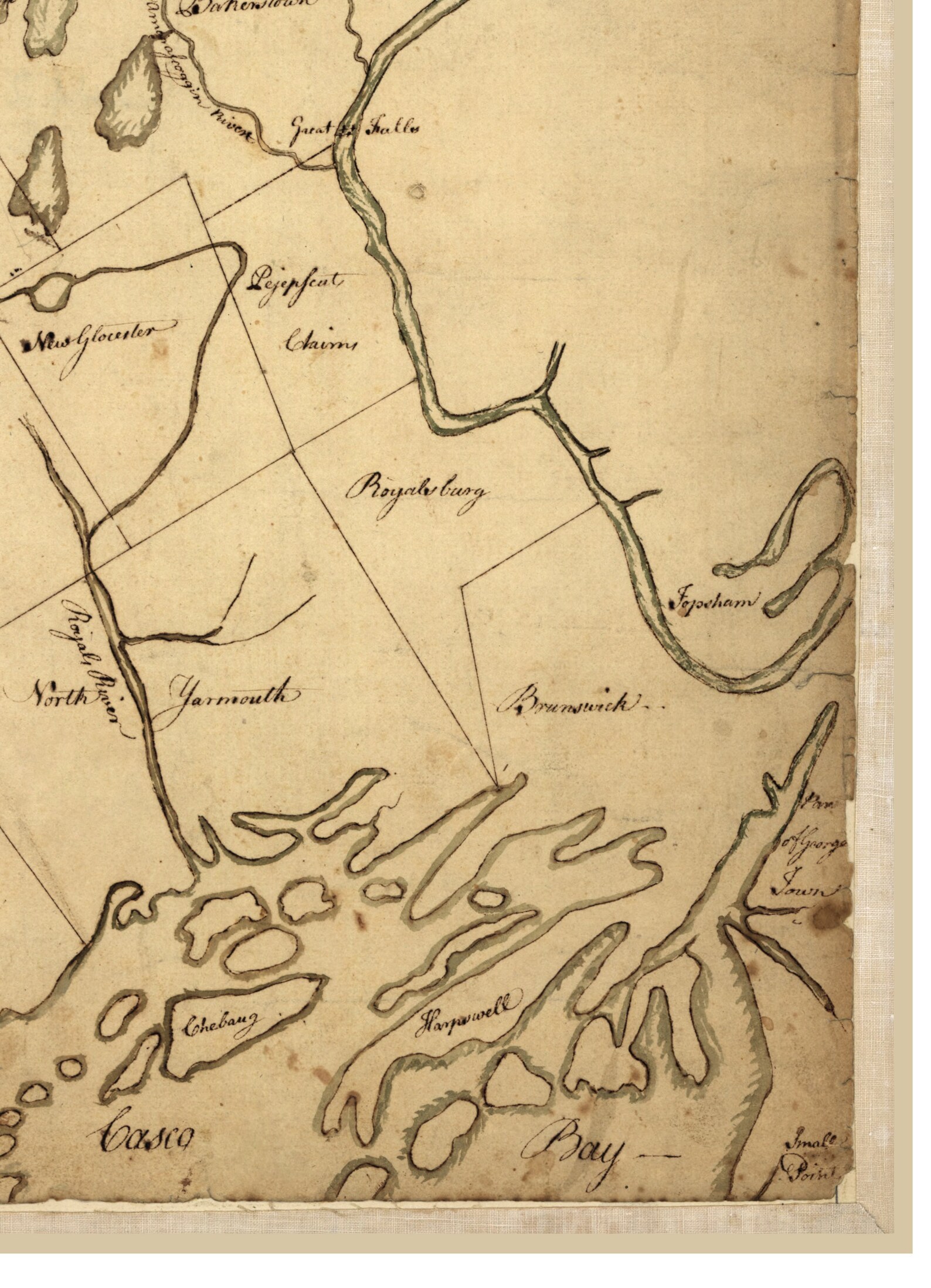 Colonial Maine Land Grants 1771 Condados de Cumberland y Etsy