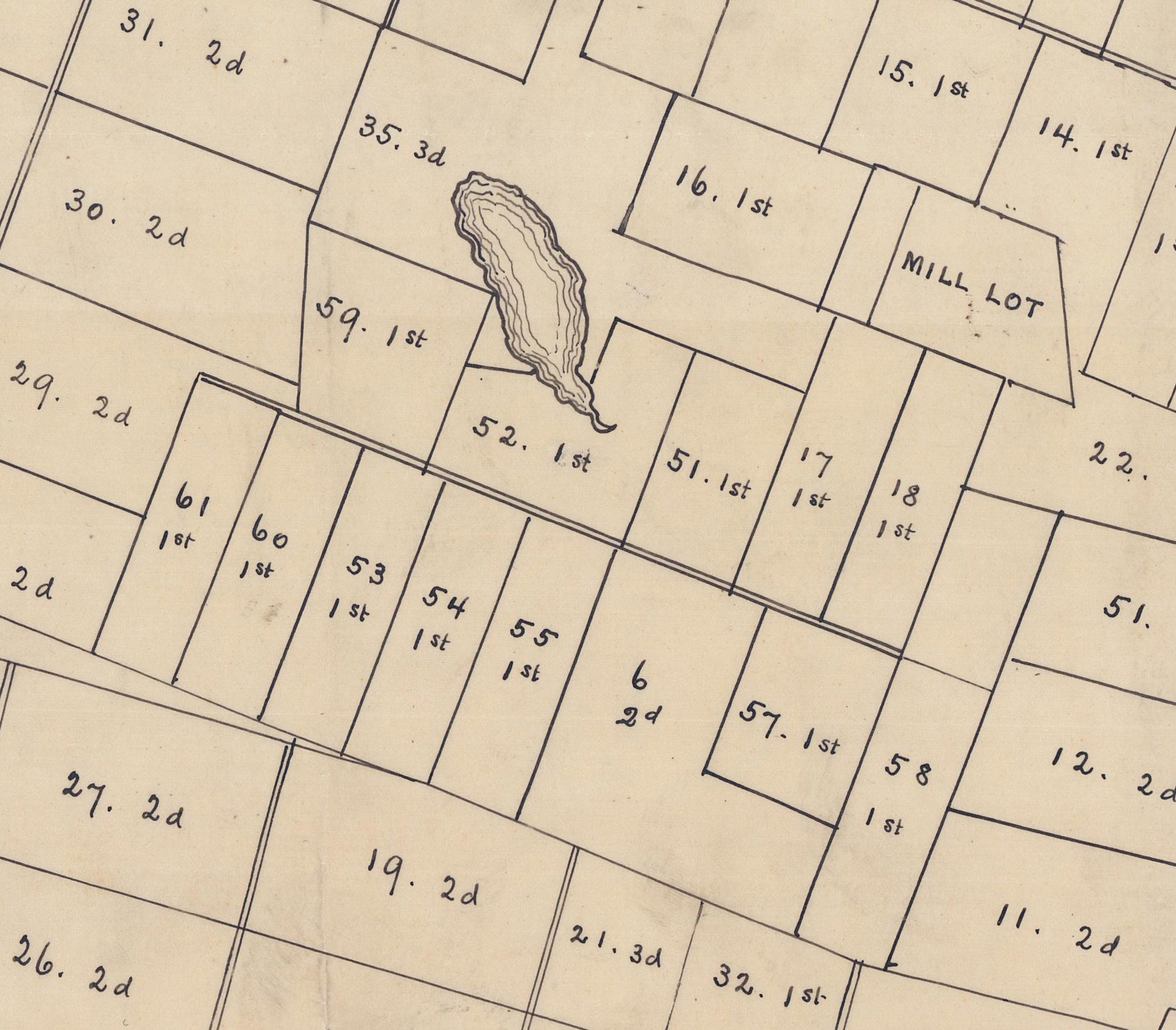Ashfield Colonial Lotting Plan Proprietors Map Massachusetts Etsy UK