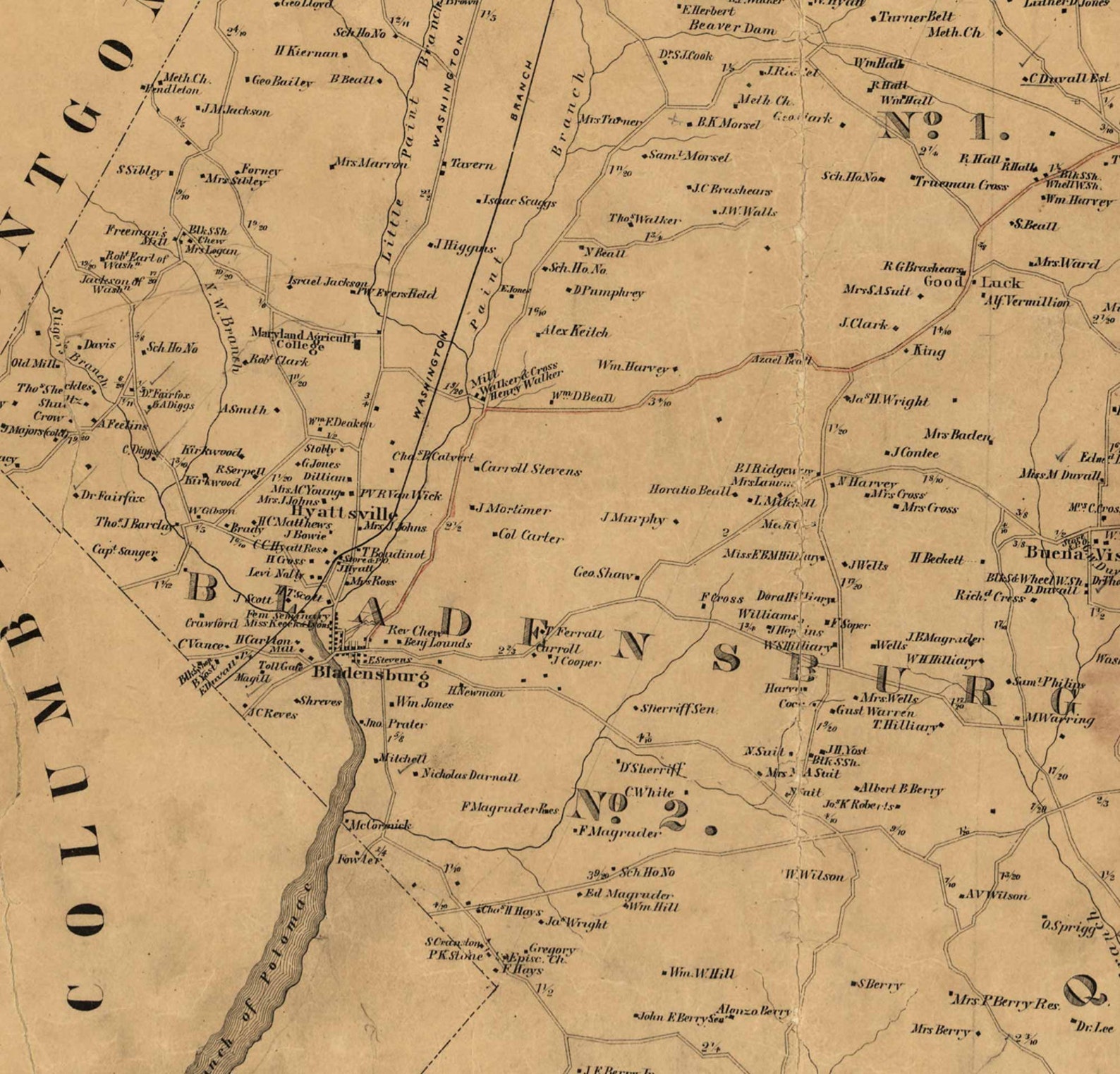 Prince George's County Maryland 1861 by Simon J. - Etsy