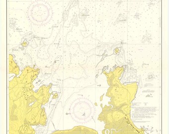 Cohasset Harbor 1954 Nautical Map - Reprint - Massachusetts Harbors 242