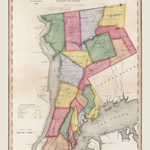 Westchester County 1840 Palisades Hudson River Tappan Bay Old Map Burr Atlas New York