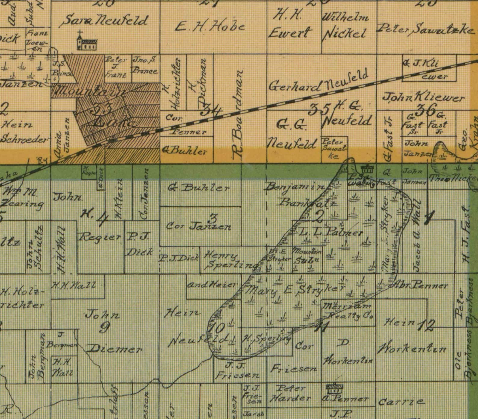 Cottonwood County Minnesota 1898 Old Wall Map Reprint With Etsy UK