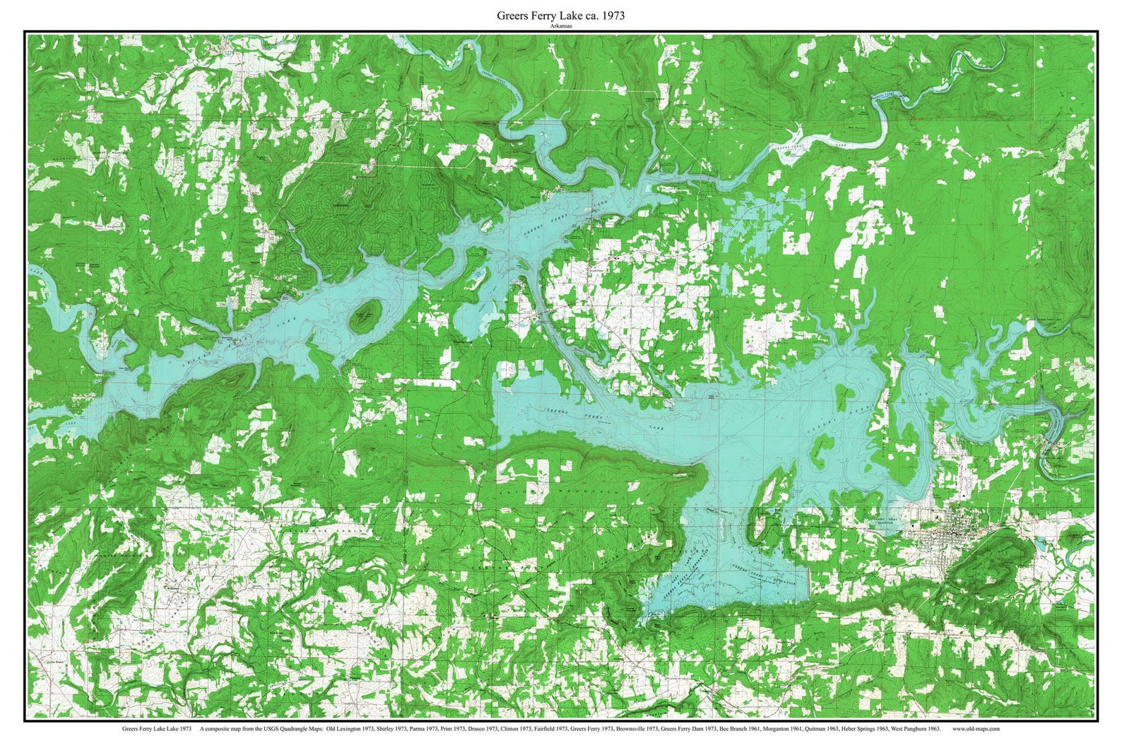 Map Greers Ferry Lake: A Comprehensive Guide to Recreation, Fishing 