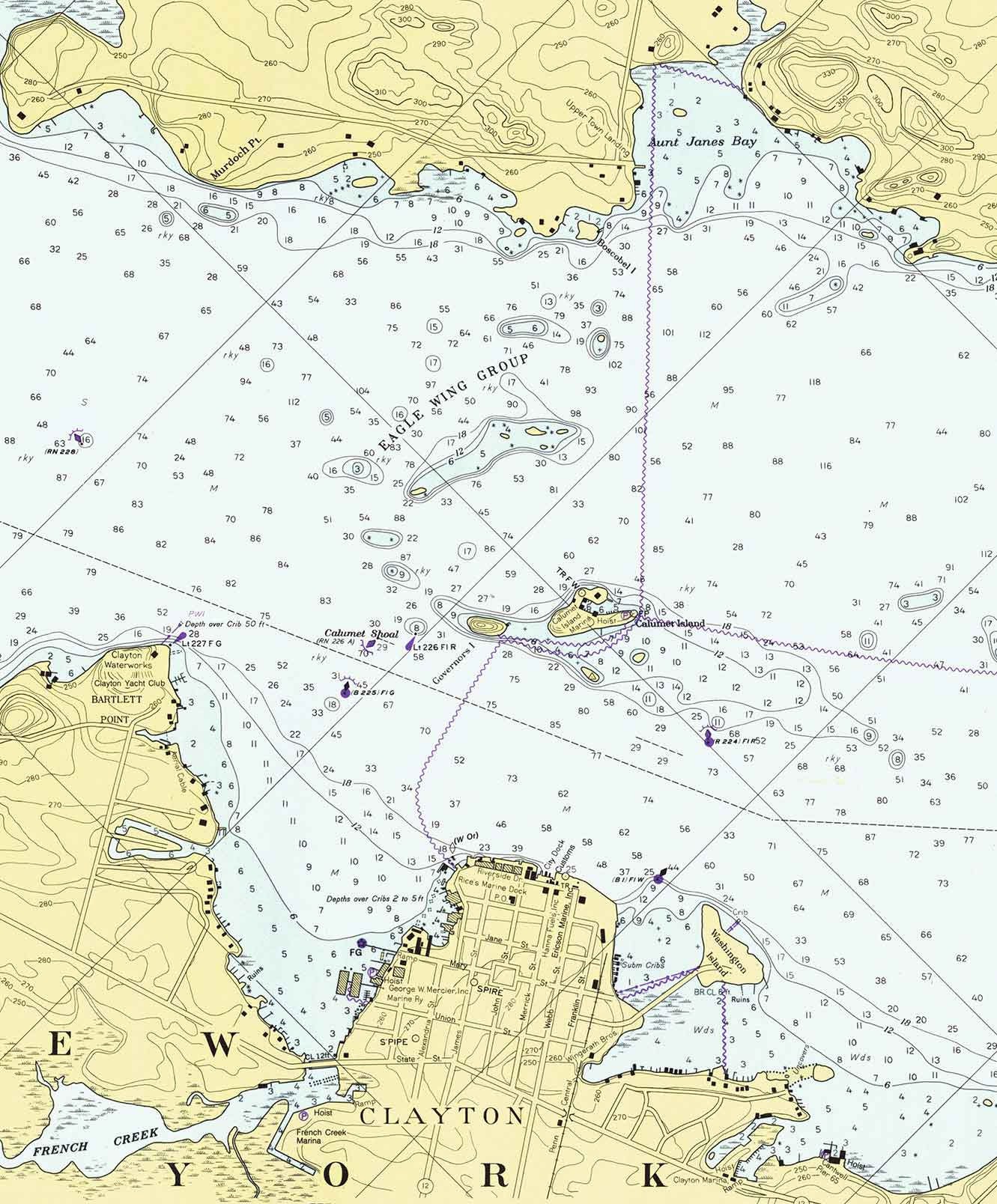 St Lawrence Riverround Island Clayton NY and Gananoque Etsy