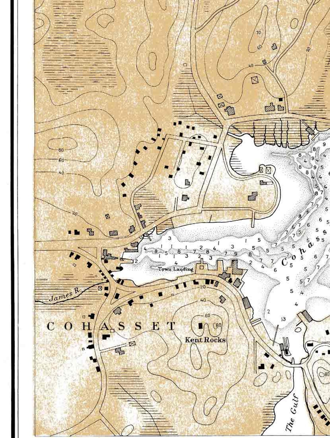 Cohasset Harbor 1926 Nautical Map Reprint Massachusetts Etsy