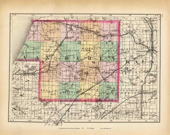 Van Buren County Michigan 1873 - MI Atlas 1873 #108