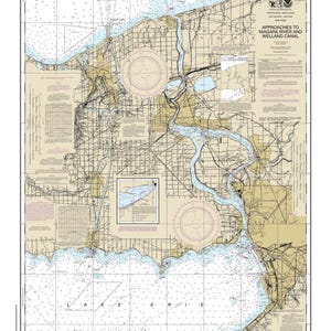 Lake Erie - Niagara Falls Buffalo 2023 - Welland Canal  Lake Ontario, New York -  Nautical Map Reprint  - Great Lakes Harbors #3 - 31