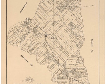 Brazos County, Texas - 1879  - Old Wall Map Reprint With Land Owners names