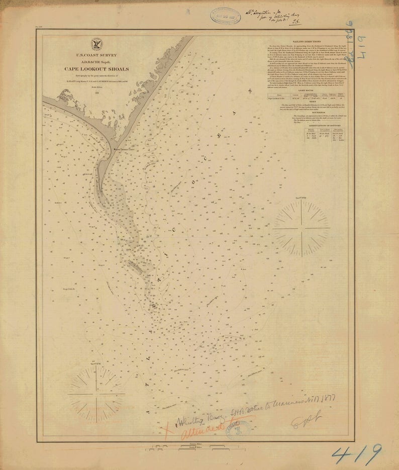 Cape Lookout Chart