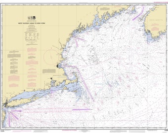 West Quoddy Head to New York - 2012 Nautical Map - Reprint - Big Area AC Chart 70