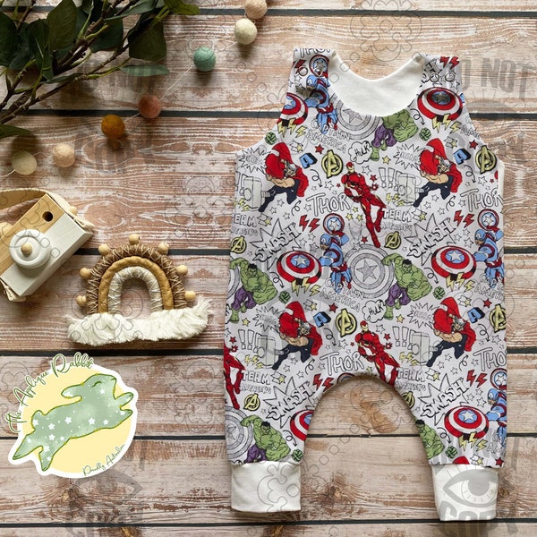 Baby Romper - Avengers - Cotton Jersey LIMITED