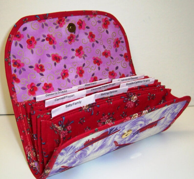 Coupon Organizer DIY Sewing Pattern Accordion Customizable Etsy