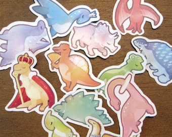 Dinosaur Royalty Sticker Set