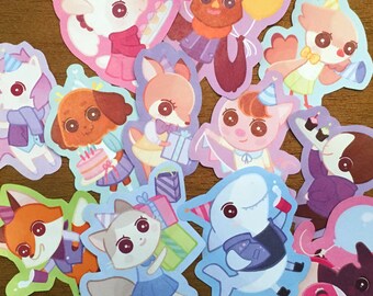 Party Animals Sticker Pack