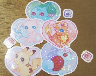 Flowery Pokemon Sticker Set
