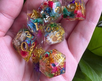 Elisenda D&D Handmade Dice Set