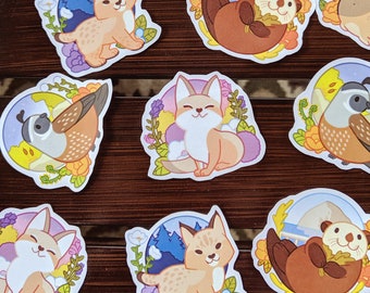 West Coast Animals Sticker Set