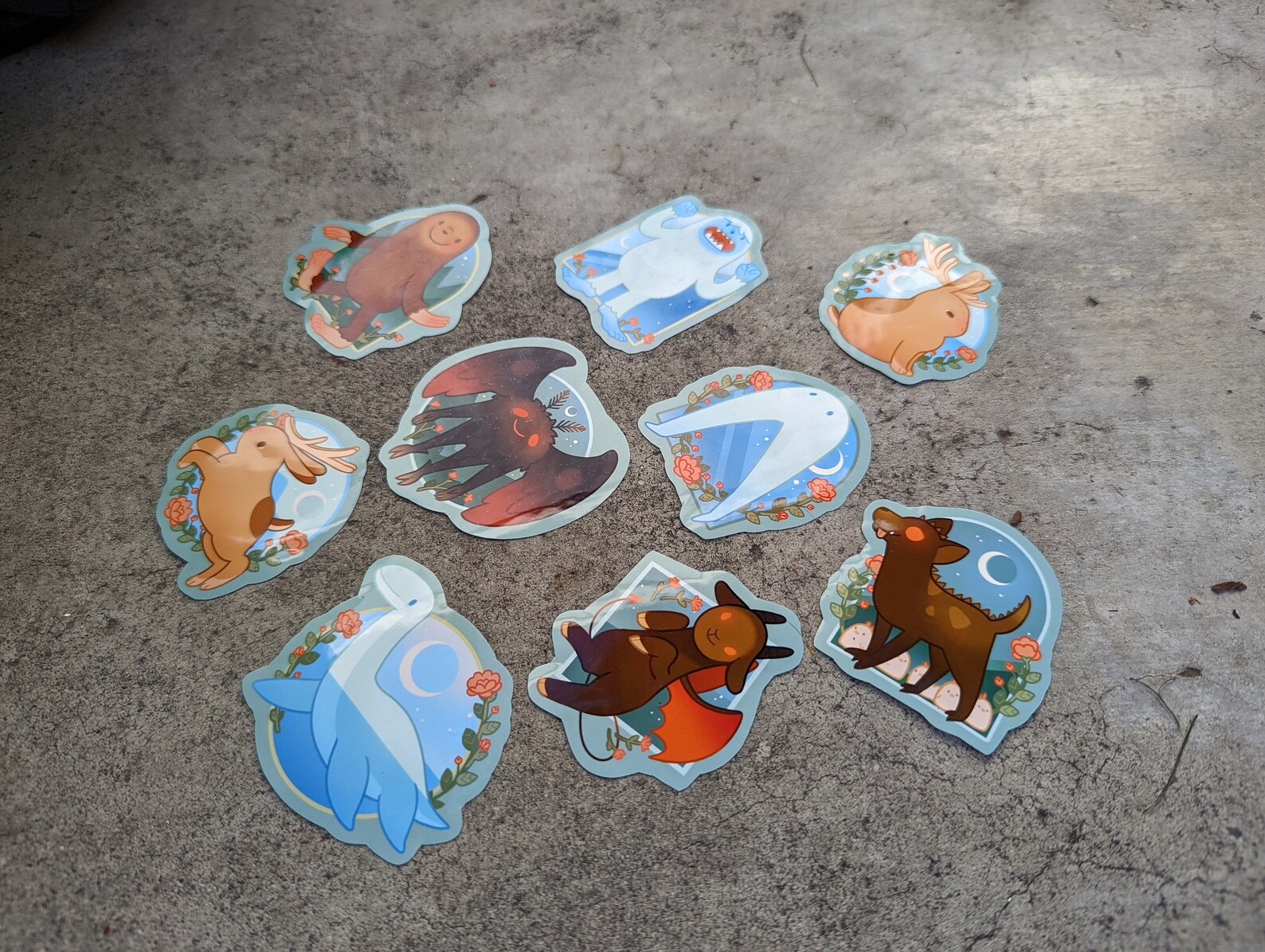 Cutie Cryptids Sticker Set - Etsy