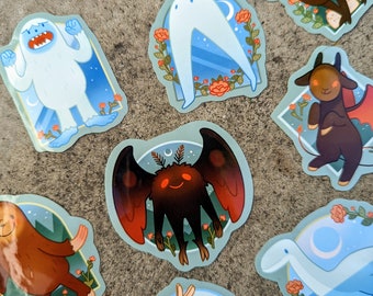 Cutie Cryptids Sticker Set