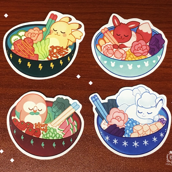 Poke Bowls Stickers