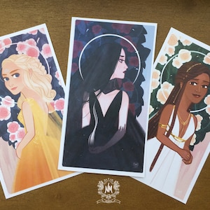 Throne of Glass Damen Kleindrucke Set