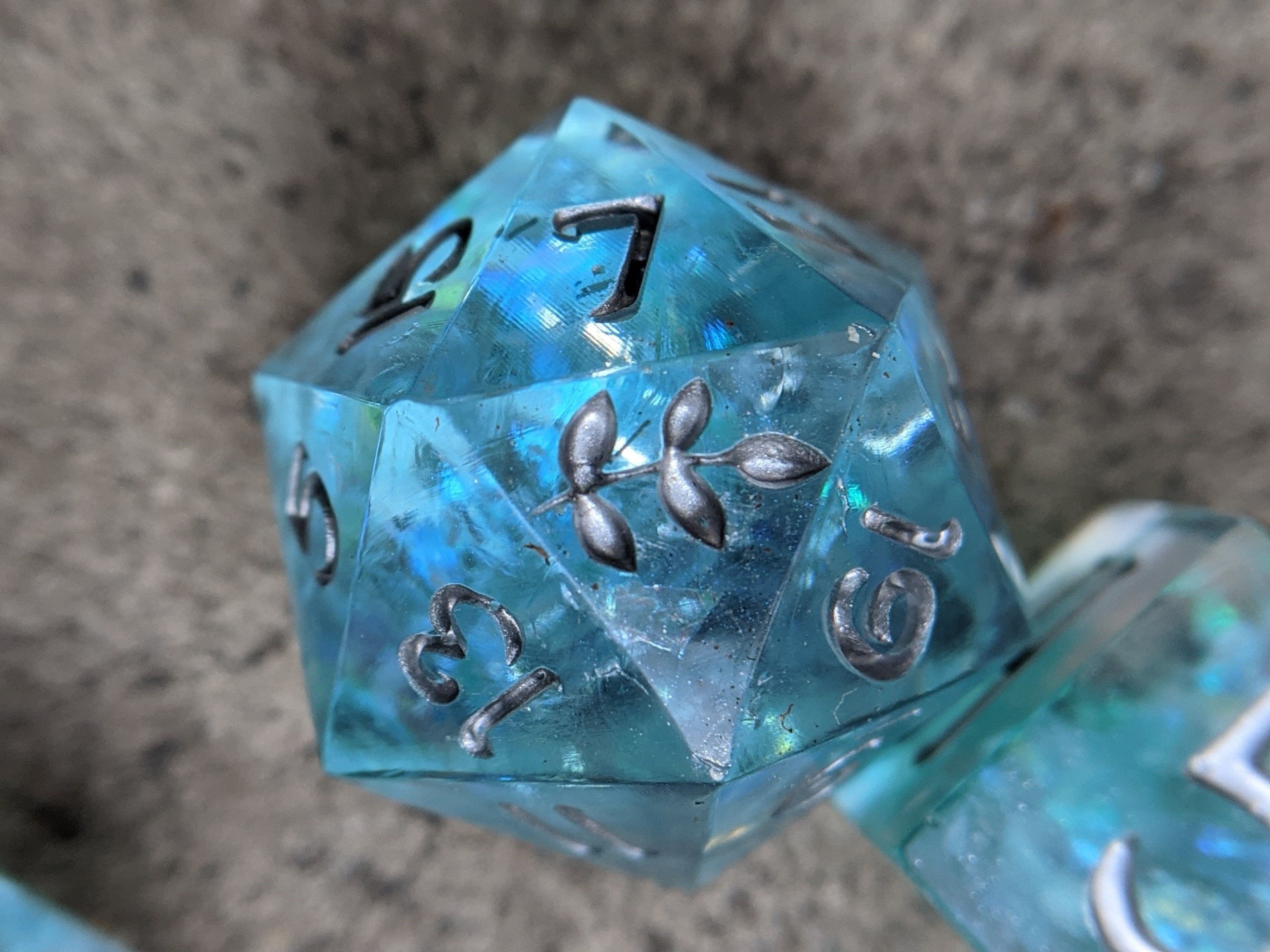 Shattered Glass Handmade Dice Set Etsy