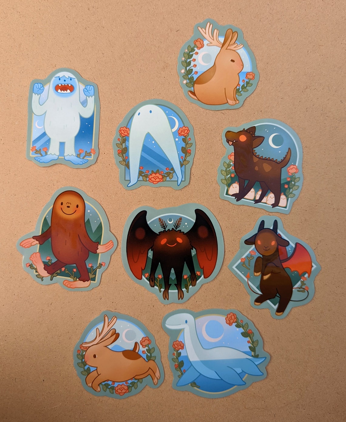 Cutie Cryptids Sticker Set - Etsy