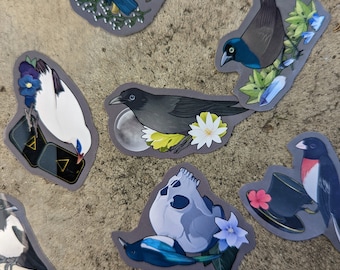Witchy Birds Sticker Set