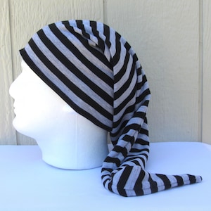 Striped X-Long Druid-Style Stocking Cap