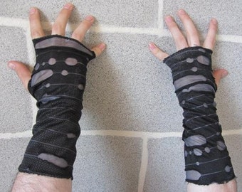 Zombie Skin Fingerless Gloves