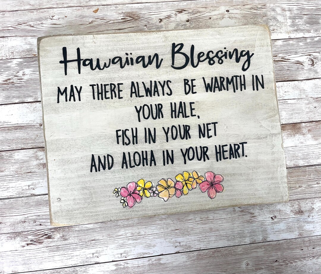 Hawaii Blessing Sign | Tropical | Hawaii Sign | Personalized Gift ...
