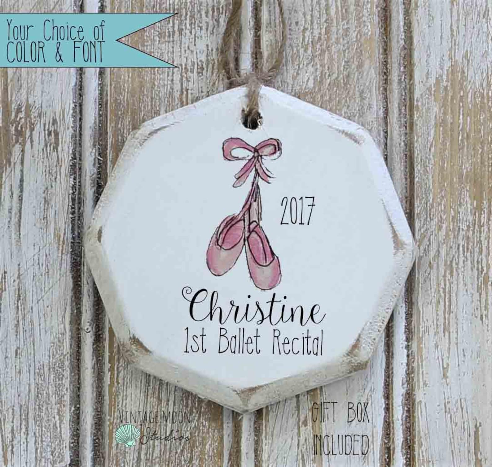 ballet shoes recital ornament