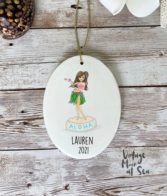 Hula girl dashboard best sale ornament