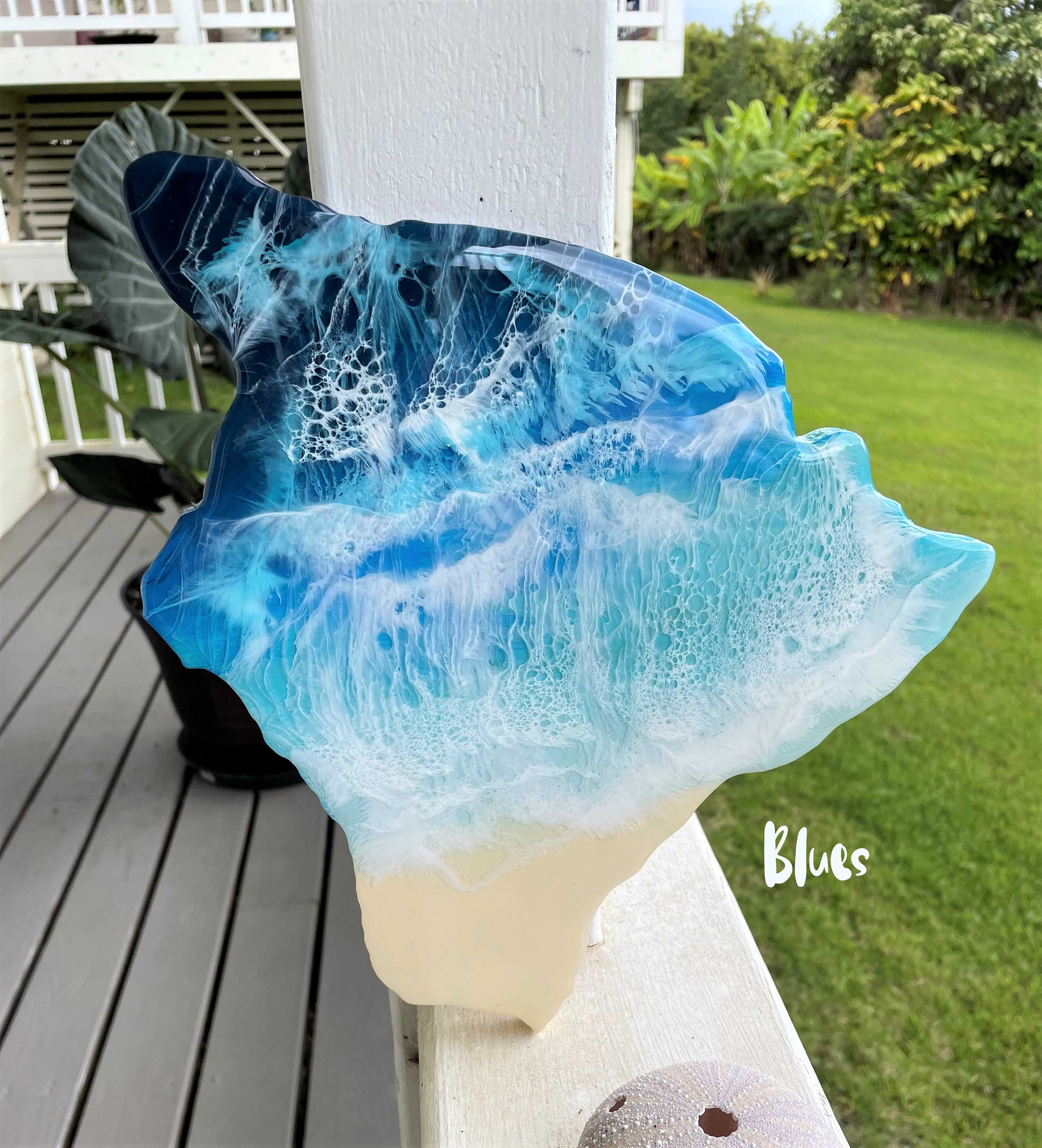 12 Resin Big Island Ocean Art tropical resin art Etsy